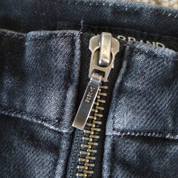 Lucky Brand Bridgette Y2K Zip High Rise Crop Mini Boot size 6/28R - Picture 10 of 15